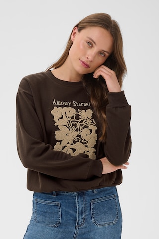 Kaffe Sweatshirt 'Roseanne' i brun: forside