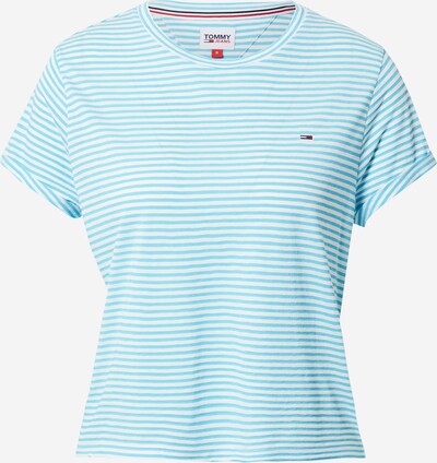 Tommy Jeans Majica u akvamarin / bijela, Pregled proizvoda