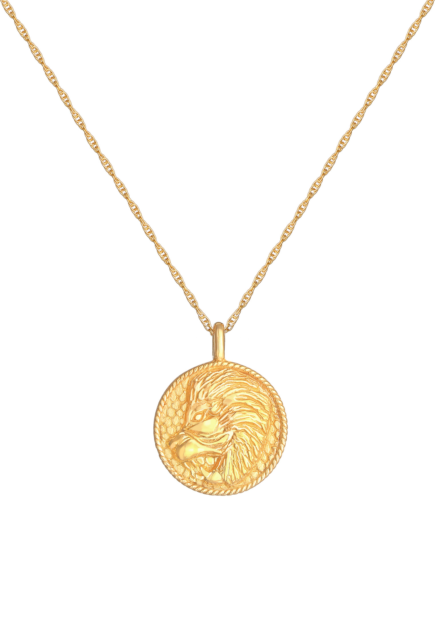 ELLI Halskette Sternzeichen, Sternzeichen - Löwe in Gold 