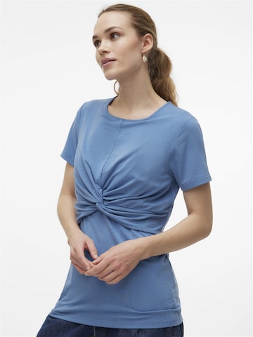 MAMALICIOUS T-Shirt 'MACY JUNE' in Blau