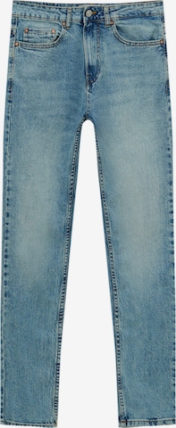 Coupe slim Jean Pull&Bear en bleu : devant