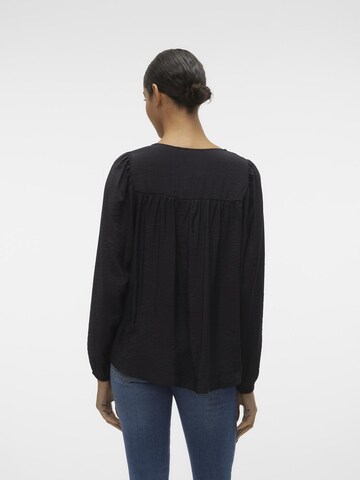 Chemisier 'Mandarin' VERO MODA en noir