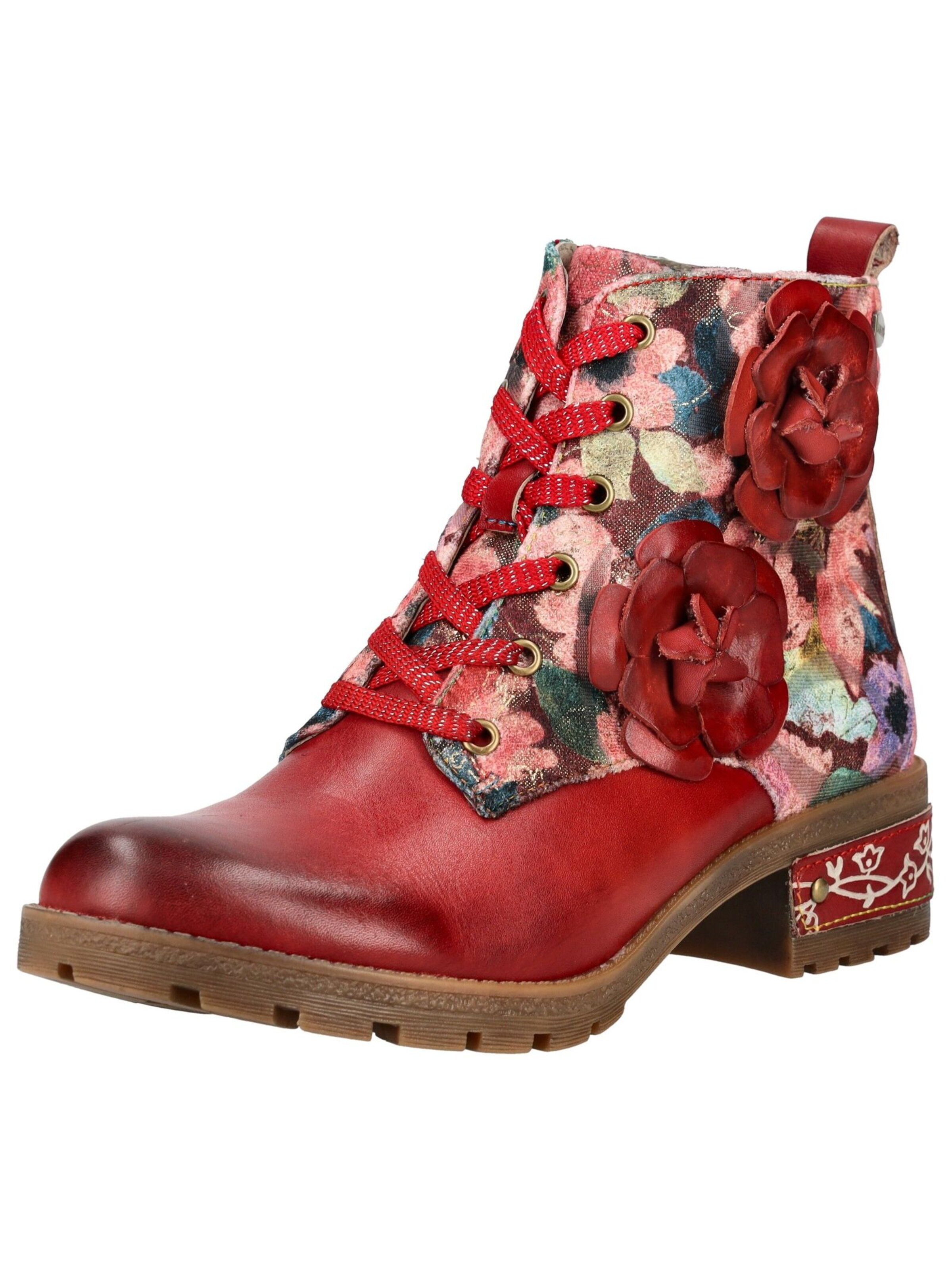 Laura Vita Lace-Up Ankle Boots in Mixed colors: front