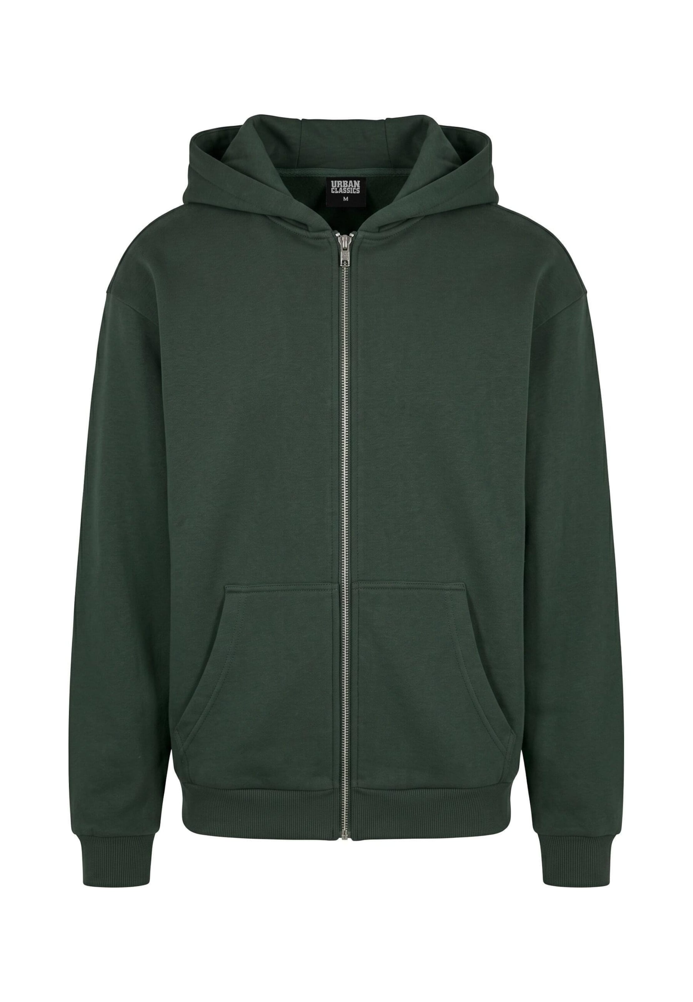 Veste de survêtement Urban Classics en vert : devant