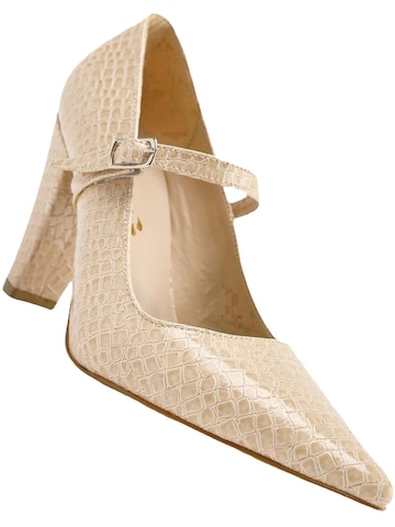 Escarpins à bride arrière 'Beate' Limoya en beige : devant