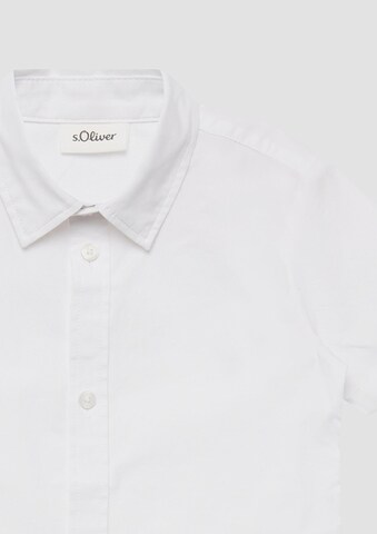 Coupe slim Chemise s.Oliver en blanc