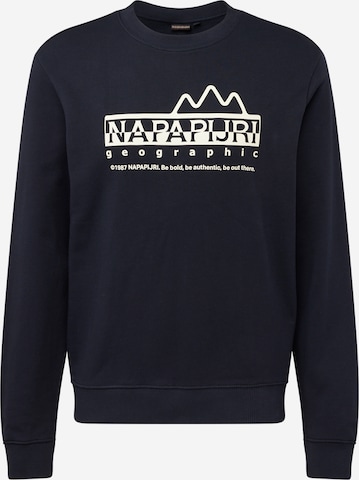 NAPAPIJRISweater majica 'B-FABER' - crna boja: prednji dio