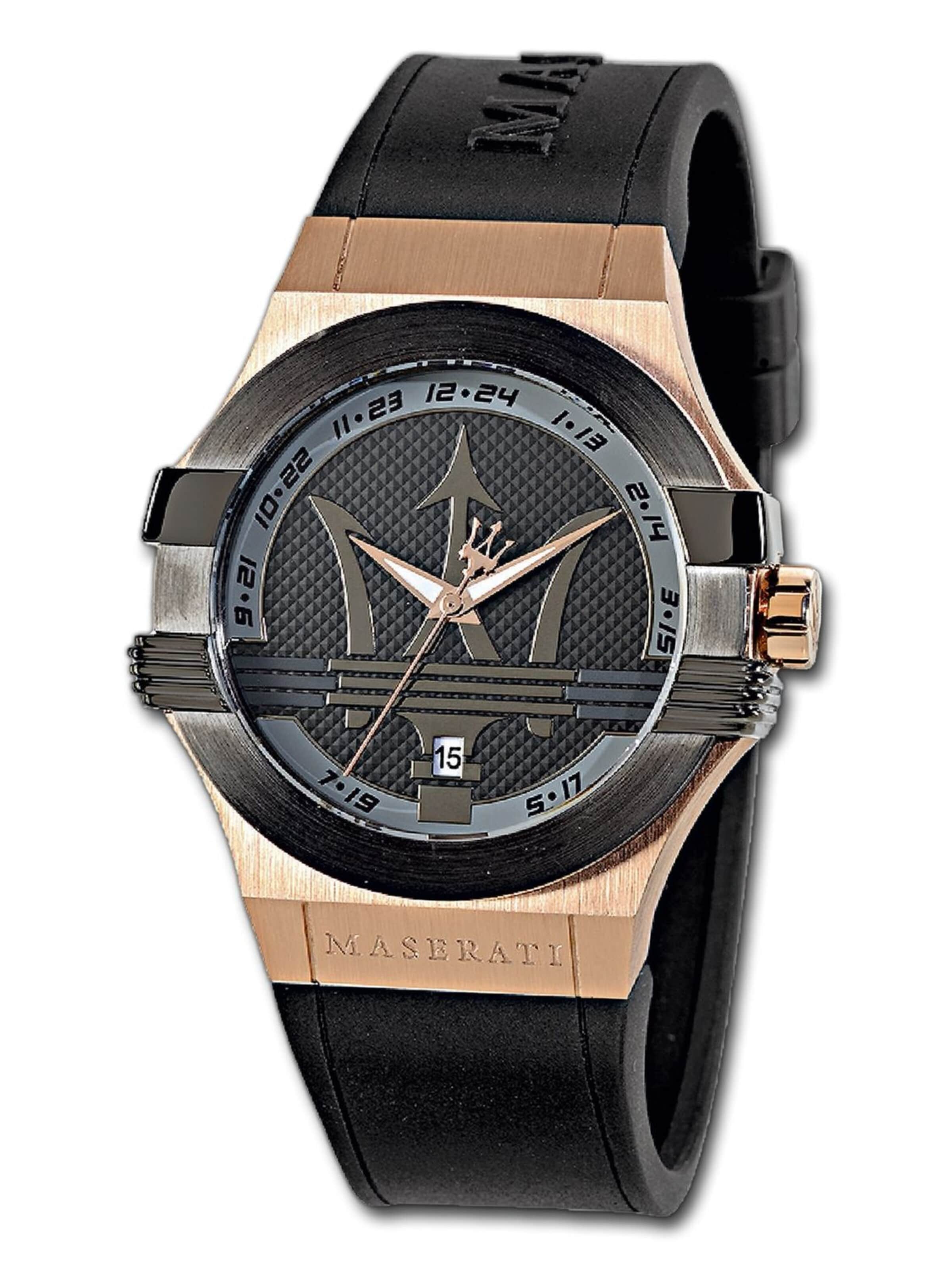 Maserati - Reloj analógico en negro: frente