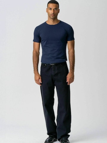 TEESHOPPEN Regular Fit Skjorte ' Muscle T ' i blå