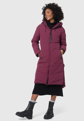 MARIKOO Raincoat 'Benikoo' in Red: front