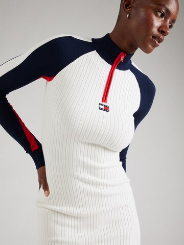 Tommy Jeans - Vestido de malha em branco