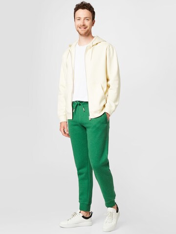 Superdry Zúžený Kalhoty – zelená