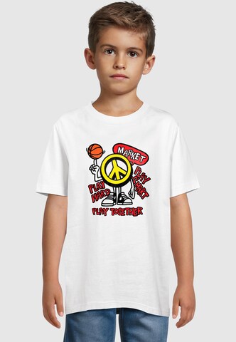 MARKET Shirt 'Peace On The Court' in White: front