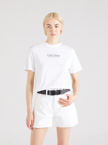 Calvin Klein Μπλουζάκι 'COORDINATES' σε λευκό: μπροστά