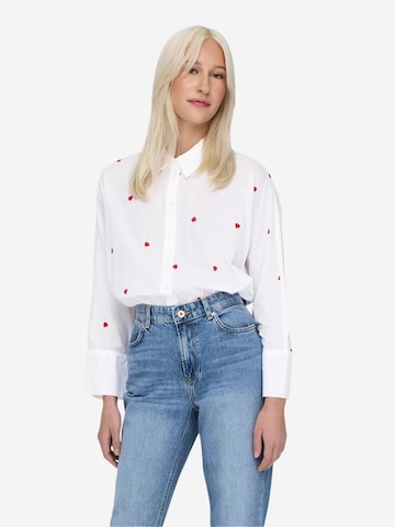 Camicia da donna 'Onlnew Lina Grace' di ONLY in bianco: frontale