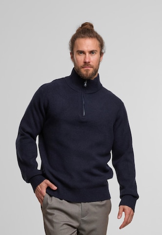 INDICODE JEANS Sweater 'Bertrax' in Blue: front