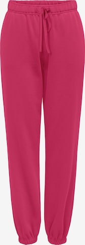 Pantalon 'ONLBEST' ONLY en rose : devant