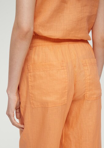 s.Oliver Široke hlačnice Hlače | oranžna barva