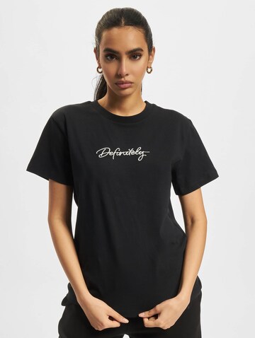 DEF Shirt 'Definitely' in Black: front