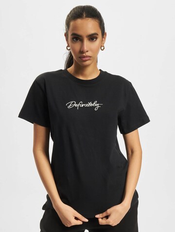 DEF Shirt 'Definitely' in Zwart: voorkant