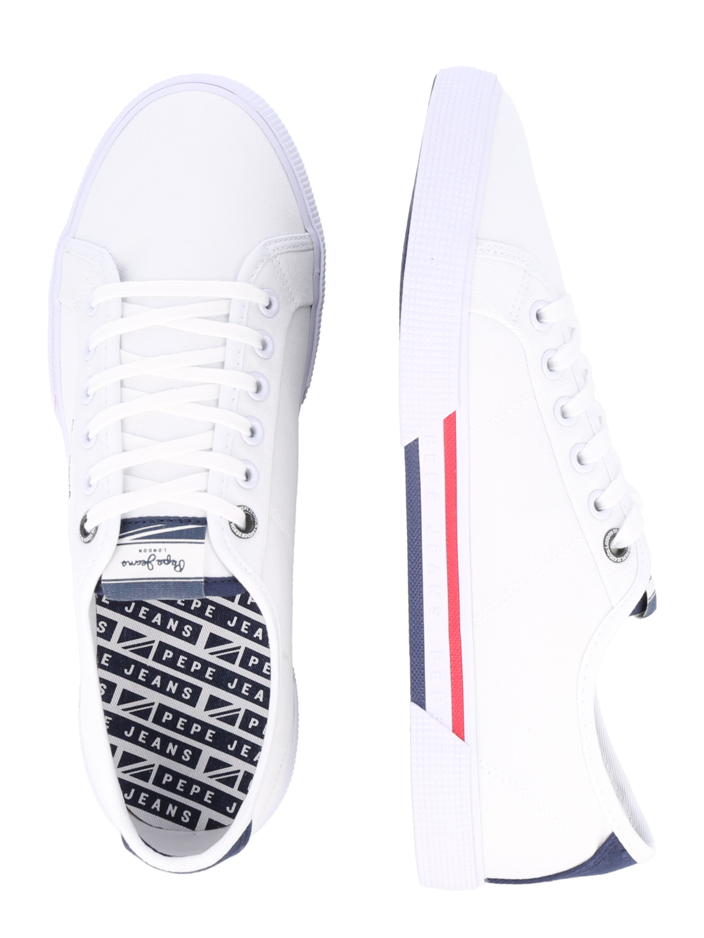Baskets basses 'Brady' Pepe Jeans en blanc