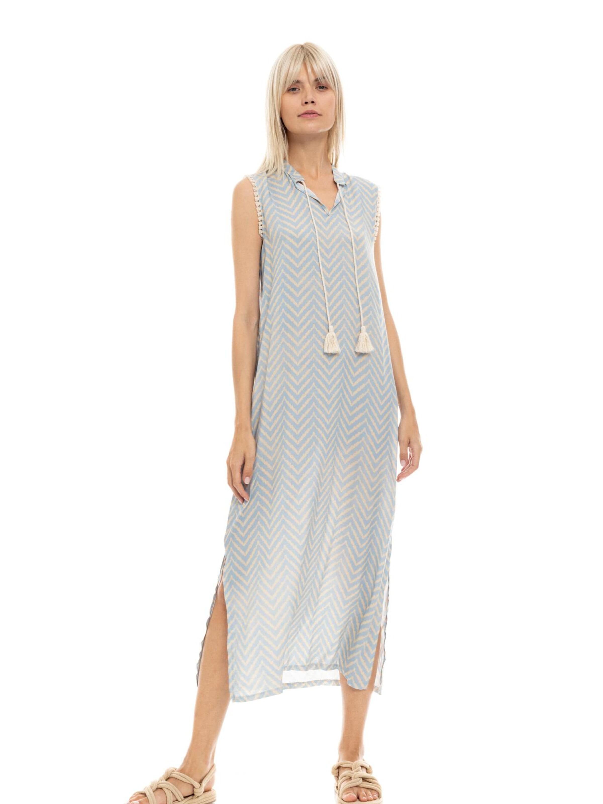 Pink Label Sommerkleid 'BEACHWEAR LONG CABANA'‌‌‌‌‌‌‌‌‌ in Blau