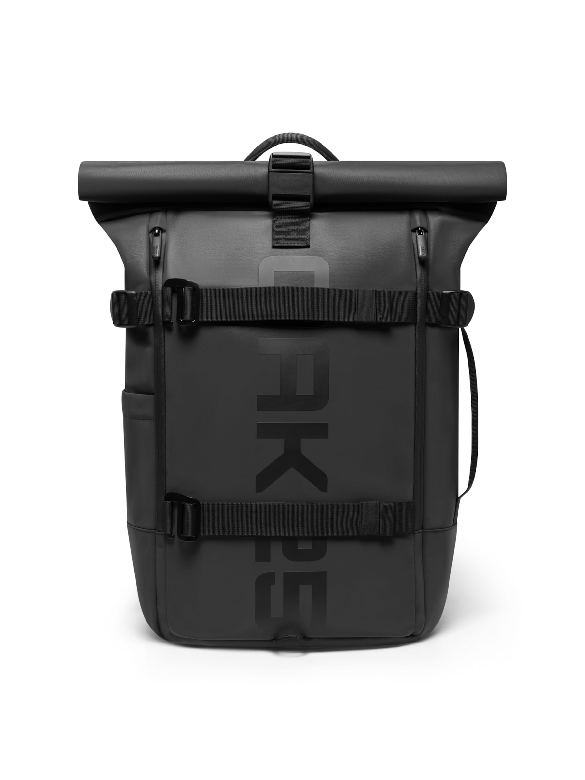 OAK25 Batoh 'Luminite Rolltop' - Čierna: predná strana