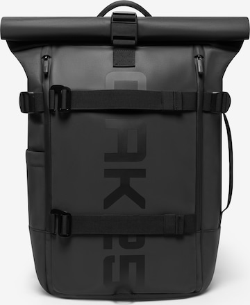 OAK25 Reppu 'Luminite Rolltop' värissä musta: etupuoli