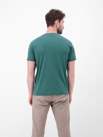 LERROS T-Shirt aus Baumwolle mit Brustprint in Grün