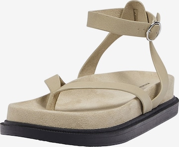 Pull&Bear Flip-Flops i beige: forside