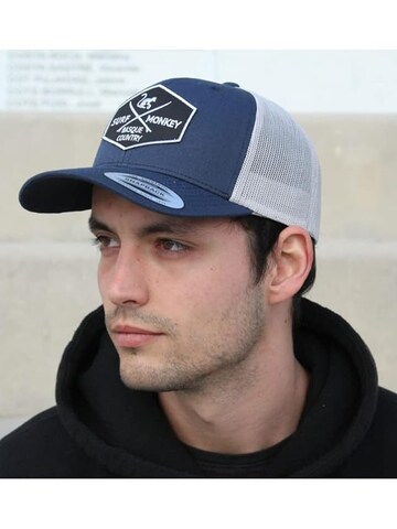 Surf Monkey Athletic Cap in Blue: front