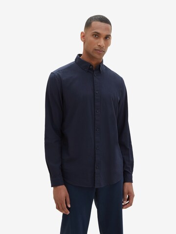 Coupe regular Chemise TOM TAILOR en bleu