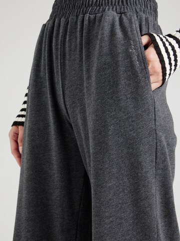 mazine Wide leg Broek 'Chilly' in Zwart