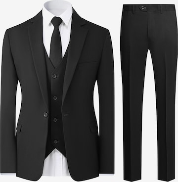 YOUTHUP Slim fit Suit 'Stramm' in Black: front