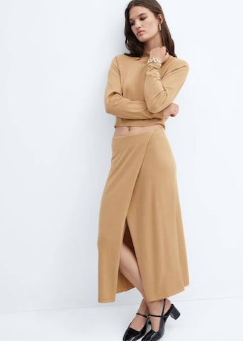 MANGO Skirt 'Percebe' in Brown