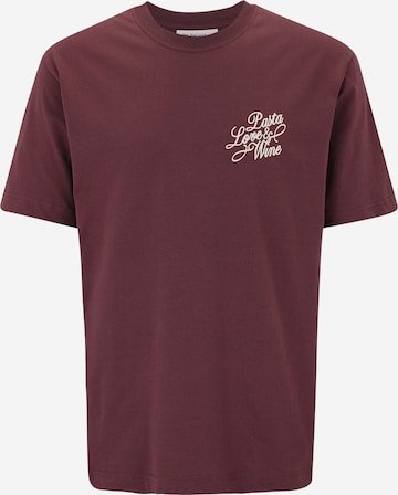 T-Shirt 'Joys of Life' On Vacation en rouge : devant