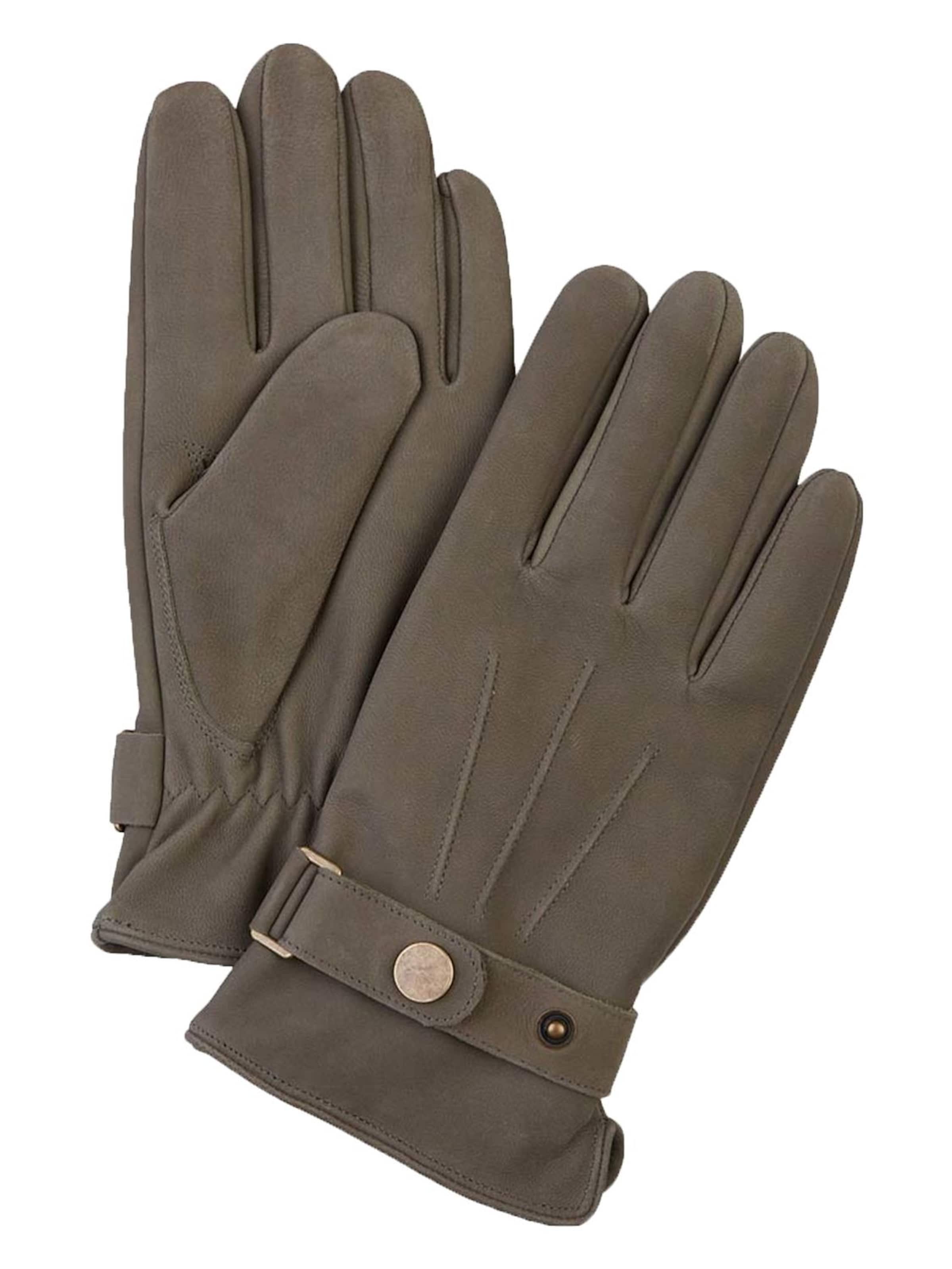 Profuomo Vingerhandschoenen in Groen: voorkant