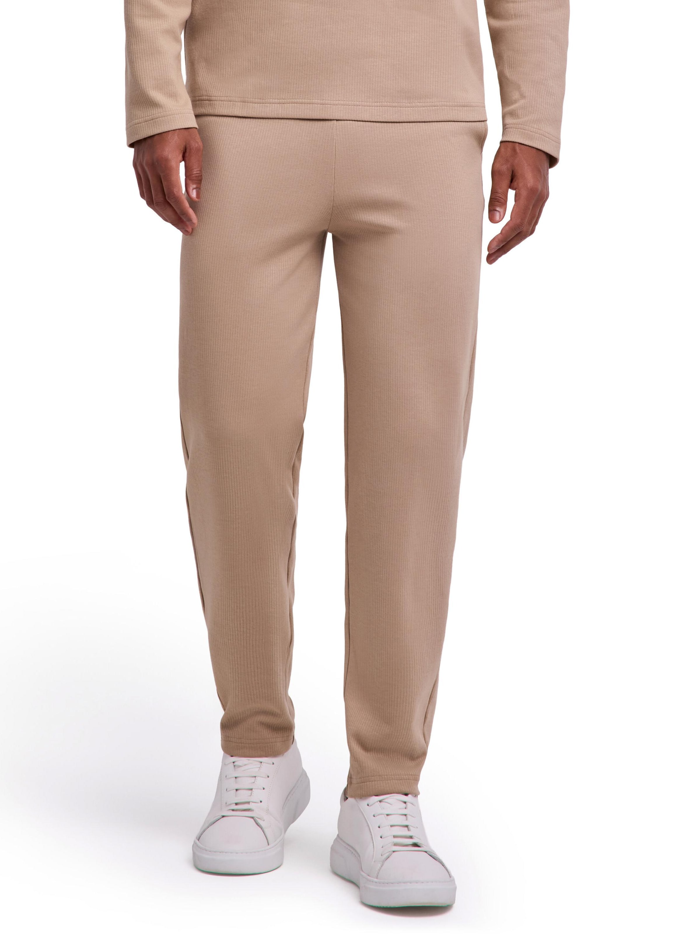 FALKE Regular Workout Pants 'Casual' in Beige: front
