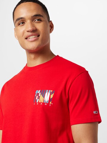 Tommy Jeans T-Shirt in Rot
