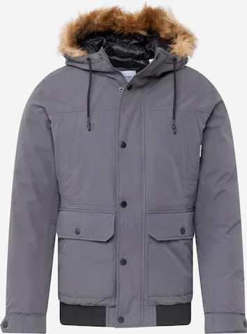 JACK & JONES Winter jacket 'Winner' in Grey: front