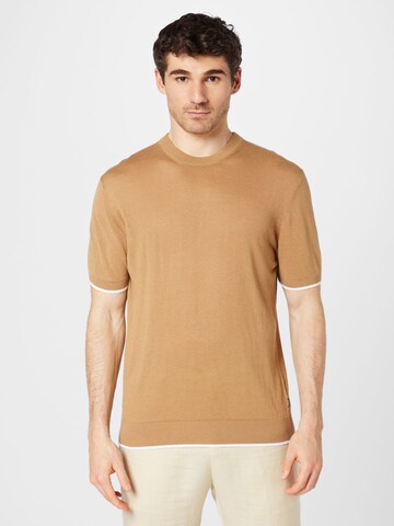 BOSS Black Sweater 'Giacco' in Beige: front