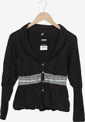 Blutsgeschwister Strickjacke S in Schwarz: Vorderseite