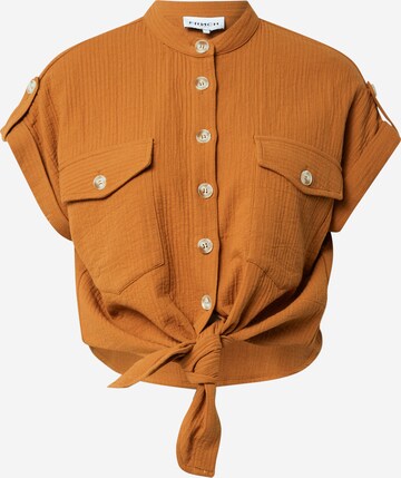 FRNCH PARIS Blouse 'CELENE' in Brown: front