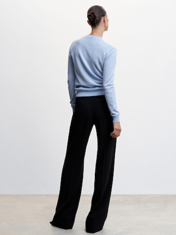 MANGO Wide leg Pantalon 'Palachin' in Zwart