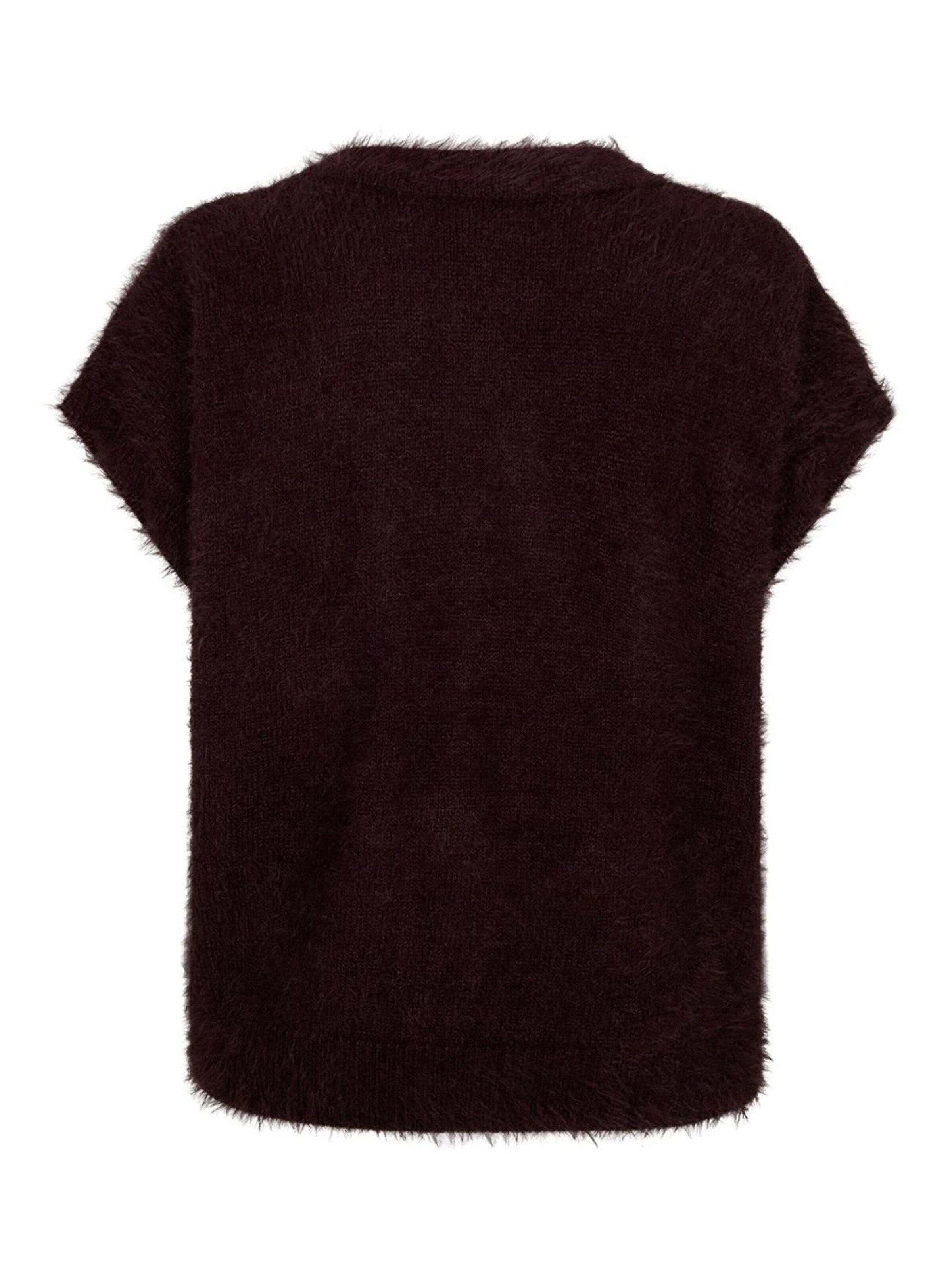 Red Button Knit cardigan in Red