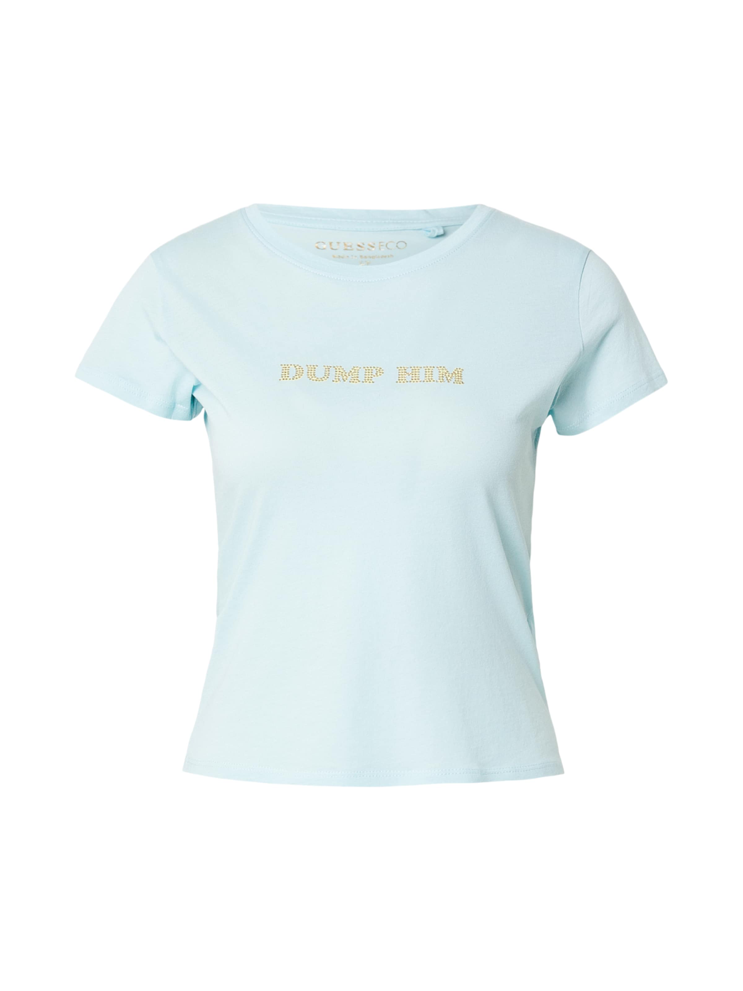 GUESS Μπλουζάκι σε μπλε: μπροστά