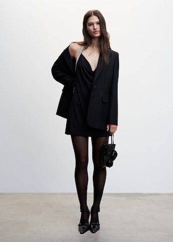 MANGO Šaty 'Lux' – černá