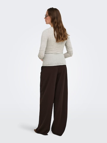 Wide Leg Pantalon à pince 'OLMBang' Only Maternity en marron