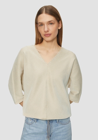 s.Oliver Shirt in Beige: voorkant