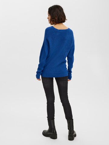 VERO MODA Sweater 'VMLEFILE' in Blue